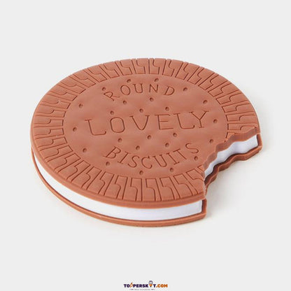 Chocolate Biscuit-Shaped Dairy Scented Unruled Notebook – With One Surprise!